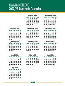 Academic Calendar - Yavapai College - Acalog ACMS™
